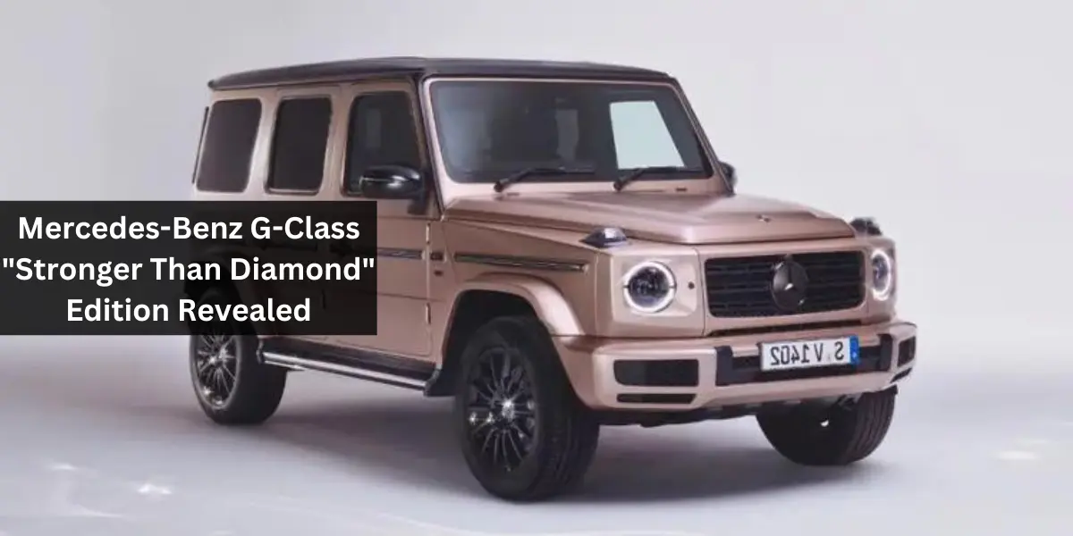 Mercedes-Benz G-Class "Stronger Than Diamond" Edition Revealed