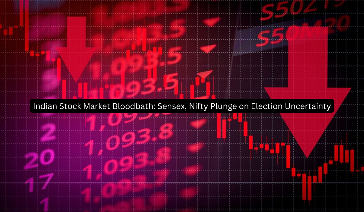 Indian Stock Market Bloodbath Sensex, Nifty Plunge on Election Uncertainty